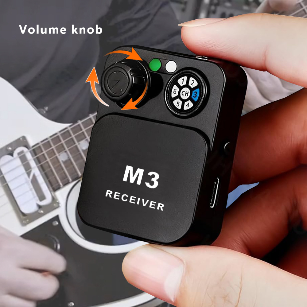 In Ear Monitors For Singers - 2.4GHzワイヤレスイヤモニシステム。ステレオ、低遅延、ライブパフォーマンス、音楽家、バンド、歌手向け。持ち運び可能。