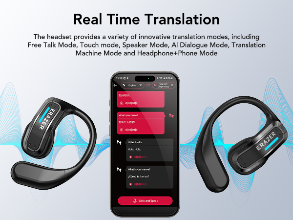 ERAZER X8：リアルタイム翻訳機能付きヘッドホン。マイ - Headphones のレビューと価格