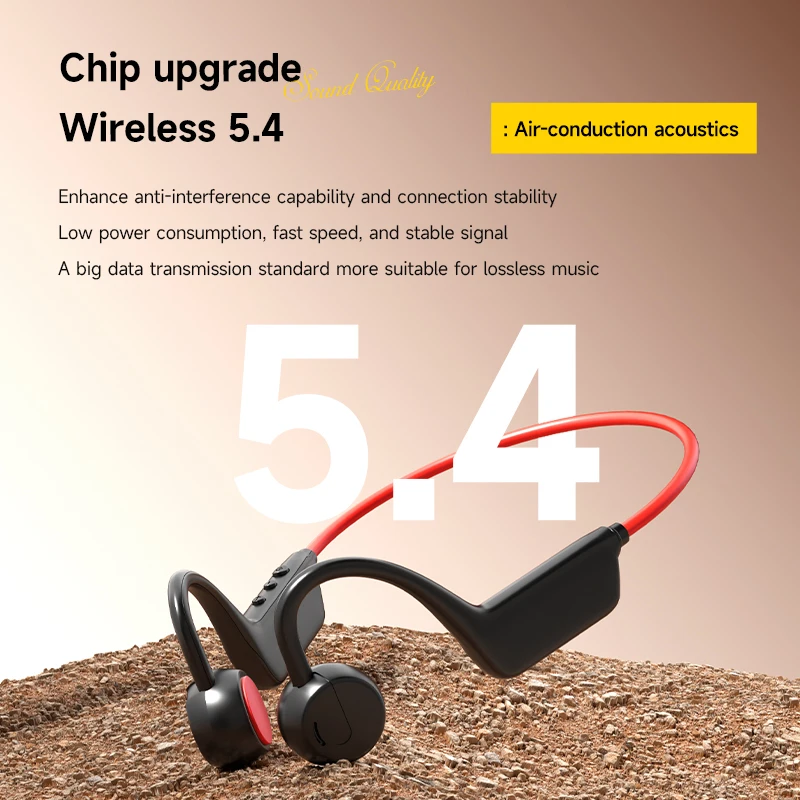 新製品：骨伝導ヘッドセット Bluetooth 5.4、マイ - Bone Conduction Running Headphones のレビューと価格