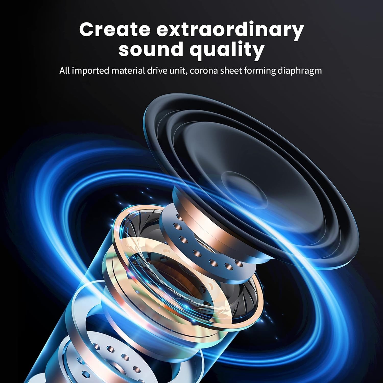 Bluetooth 5.3ワイヤレスヘッドセット,HDマイク - Anc Wireless Over Ear Headphones のレビューと価格
