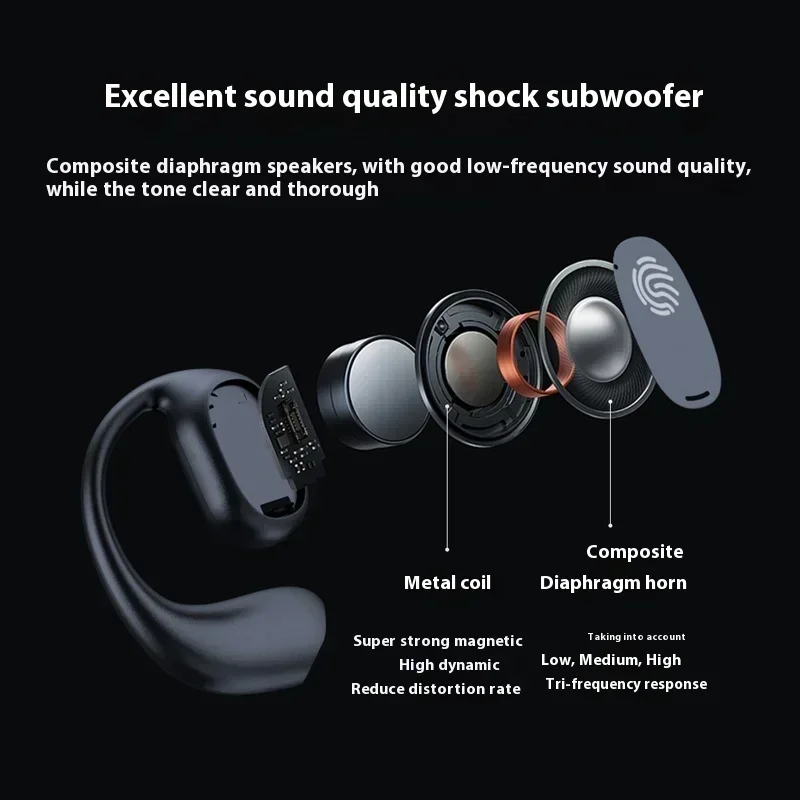 2028 QCY 骨伝導イヤホン スポーツ Bluetoot - Headphones のレビューと価格